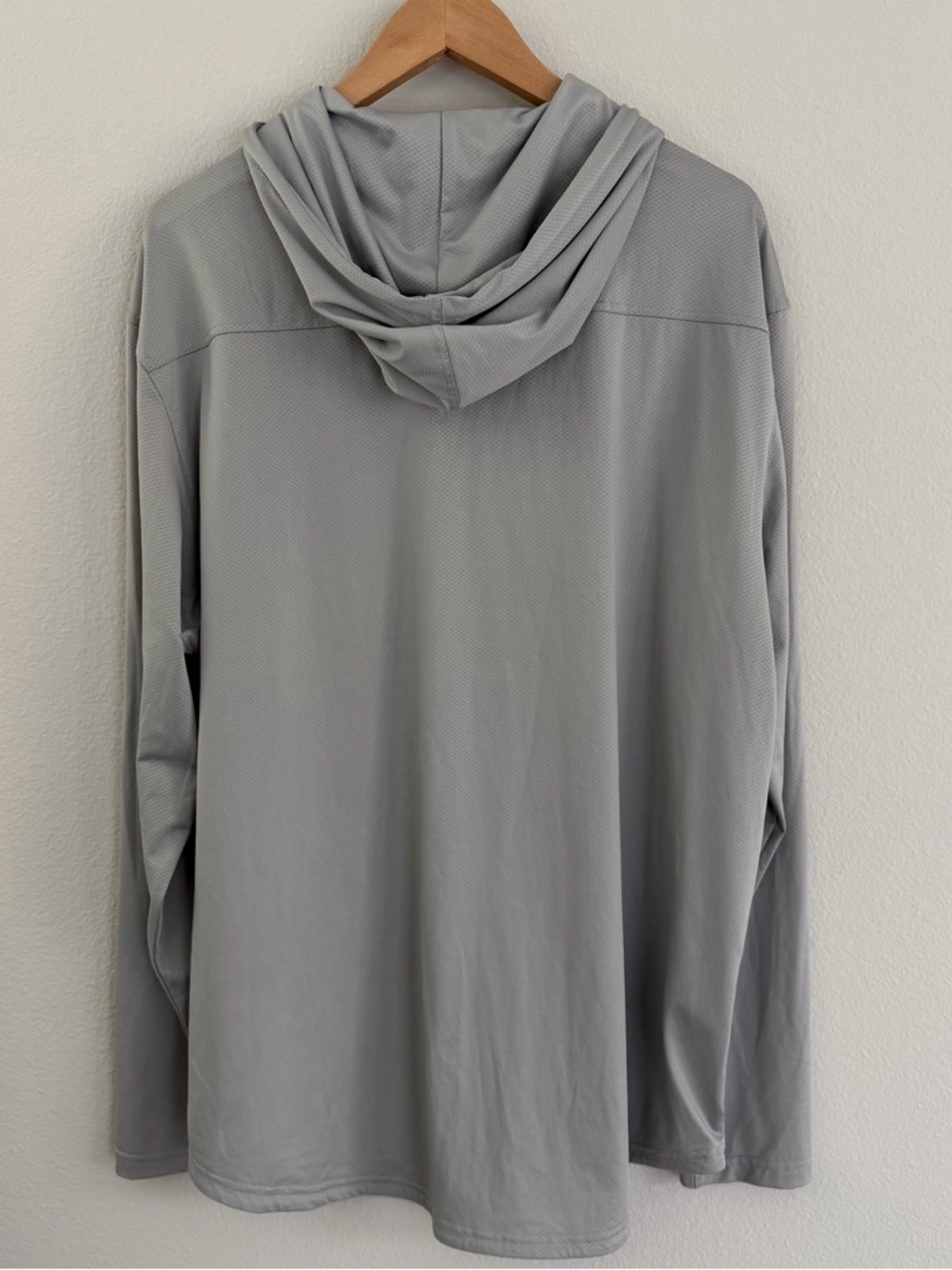 BYLT The Circuit Henley Hoodie Mens XXL Gray Lightweight Pullover Athletic 1/4 - Picture 6 of 6